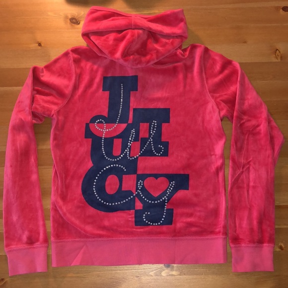 Vintage Juicy Couture Zip Up Hoodie Size Large - Picture 1 of 4